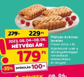 Spar Málnás-krémes leveles 1 db ajánlat