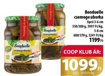 Coop Bonduelle csemege uborka 680 - 300 g ajánlat