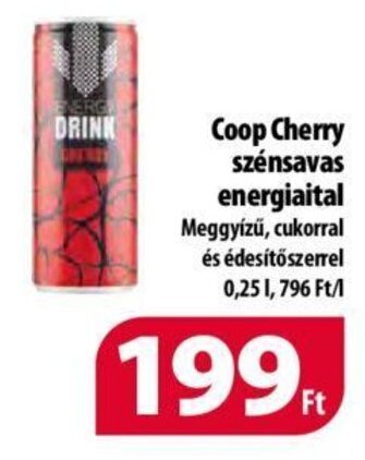 Coop Coop Cherry szénsavas energiaital 0,25 l ajánlat