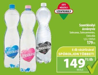 Coop Szentkirályi ásványvíz 1,5 l ajánlat