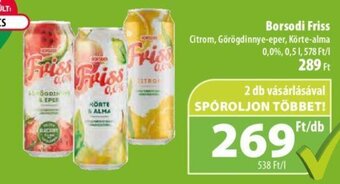 Coop Borsodi Friss 0,5 l ajánlat