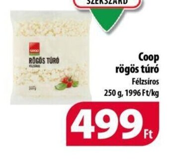 Coop Coop rögös túró 250 g ajánlat