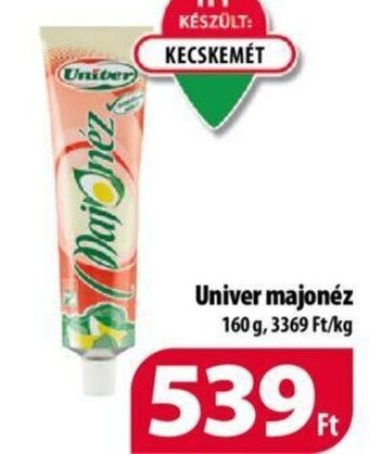 Coop Univer majonéz 160 g ajánlat