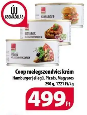Coop Coop melegszendvics krém 290 g ajánlat