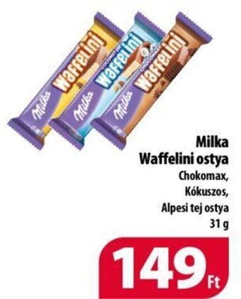 Coop Milka Waffelini ostya 31 g ajánlat