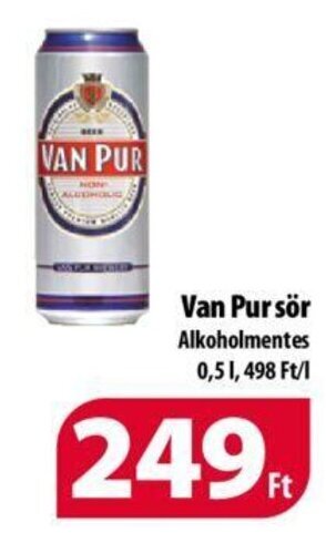 Coop Van Pur sör 0,5 l ajánlat