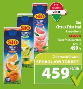 Coop Sió Citrus Friss ital 1 l ajánlat