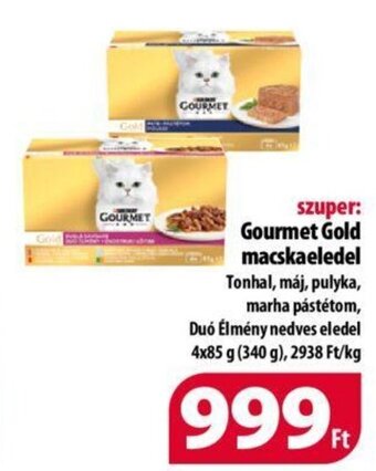 Coop Gourmet Gold macskaeledel 4 x 85 g ajánlat