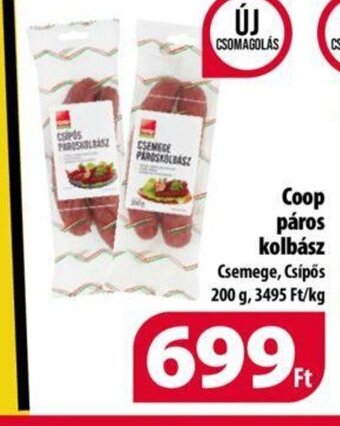 Coop Coop páros kolbász 200 g ajánlat