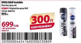 NIVEA B&W Invisible 150 ml
