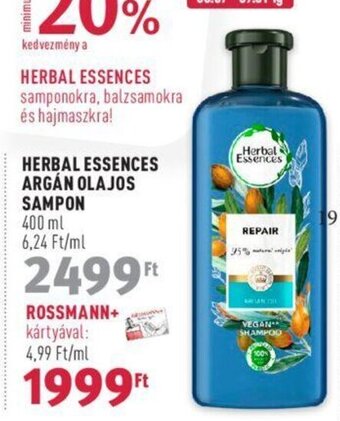 Rossmann HERBAL ESSENCES ARGÁN OLAJOS SAMPON 400 ml ajánlat