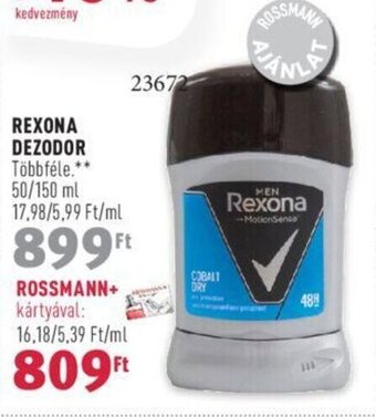 Rossmann REXONA DEZODOR 50 / 150 ml ajánlat