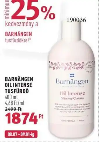 Rossmann BARNÄNGEN OIL INTENSE TUSFÜRDŐ 400 ml ajánlat