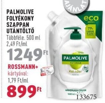 Rossmann PALMOLIVE FOLYÉKONY SZAPPAN UTÁNTÖLTŐ 500 ml ajánlat