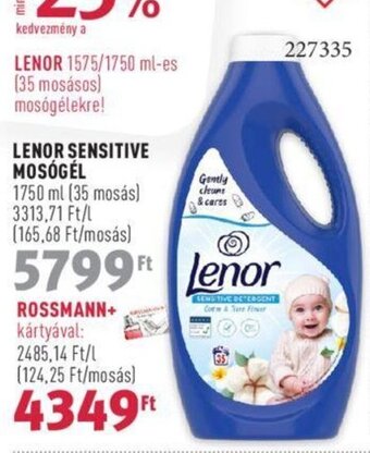 Rossmann LENOR SENSITIVE MOSÓGÉL 1750 ml ajánlat