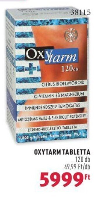 OXYTARM TABLETTA 120 db