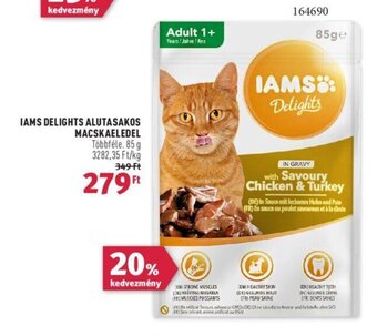 Rossmann IAMS DELIGHTS ALUTASAKOS MACSKAELEDEL 85 g ajánlat