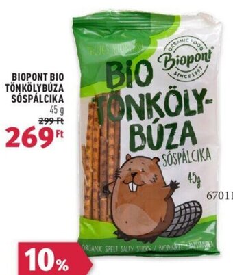 Rossmann BIOPONT BIO TÖNKÖLYBÚZA SÓSPÁLCIKA 45 g ajánlat