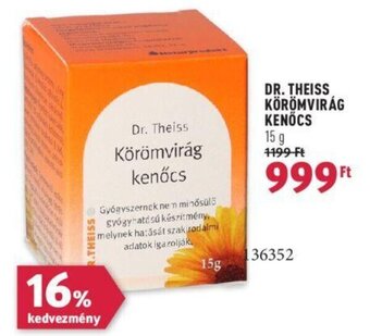 DR. THEISS KÖRÖMVIRÁG KENŐCS 15 g