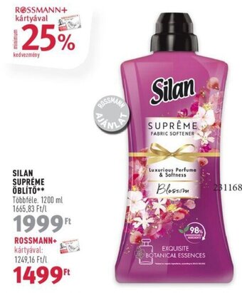 Rossmann SILAN SUPREME ÖBLÍTŐ 1200 ml ajánlat