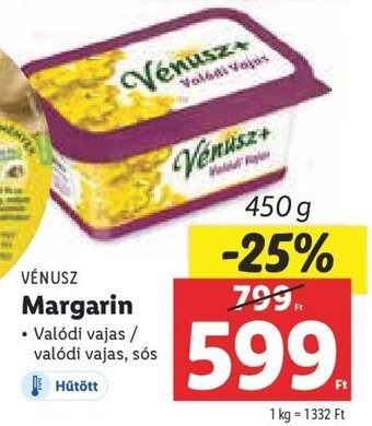 Lidl VÉNUSZ Margarin 450 g ajánlat