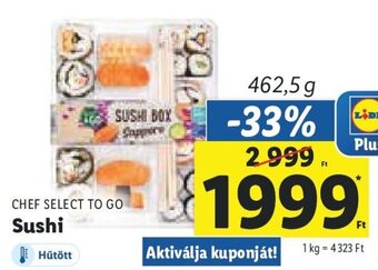 Lidl CHEF SELECT TO GO Sushi 462,5 g ajánlat