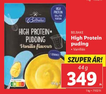 Lidl BELBAKE High Protein puding 44 g ajánlat