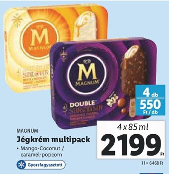 Lidl MAGNUM Jégkrém multipack 4 x 85 ml ajánlat