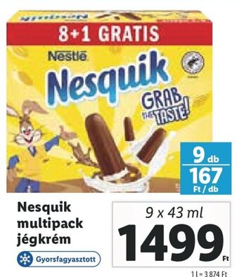 Nesquik multipack jégkrém 9 x 43 ml