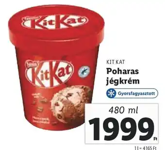 Lidl KIT KAT Poharas jégkrém 480 ml ajánlat