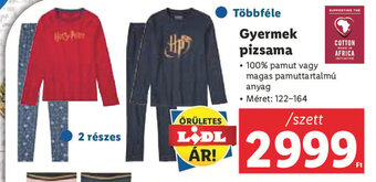 Lidl Gyermek pizsama 1 szett ajánlat