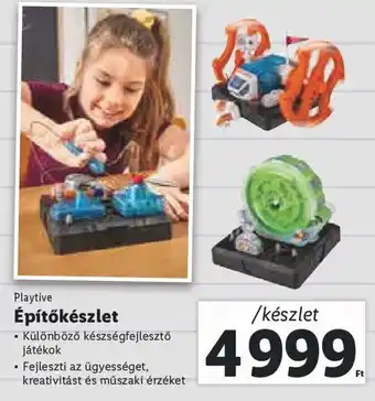Lidl Playtive Építőkészlet 1 készlet ajánlat