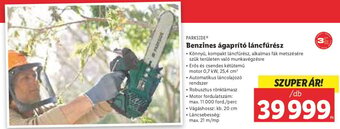 Lidl PARKSIDE Benzines ágaprító láncfűrész 1 db ajánlat