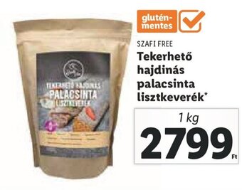 SZAFI FREE Tekerhető hajdinás palacsinta lisztkeverék 1 kg