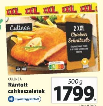 Lidl CULINEA Rántott csirkeszeletek 500 g ajánlat