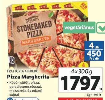 Lidl TRATTORIA ALFREDO Pizza Margherita 4 x 300 g ajánlat