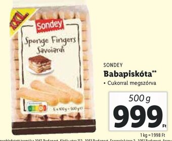 Lidl SONDEY Babapiskóta 500 g ajánlat