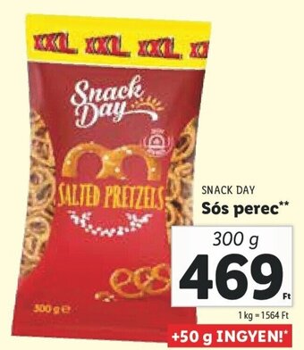 Lidl SNACK DAY Sós perec 300 g ajánlat