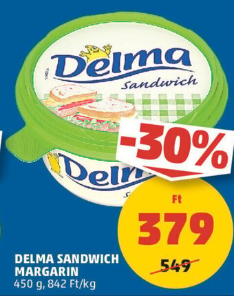 PENNY DELMA SANDWICH MARGARIN 450 g ajánlat