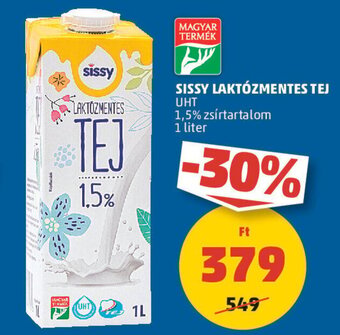 PENNY SISSY LAKTÓZMENTES TEJ 1 l ajánlat