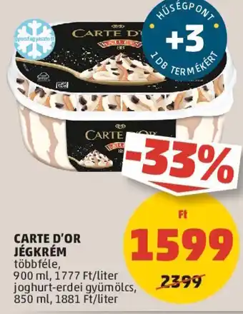 PENNY CARTE D'OR JÉGKRÉM 900 / 850 ml ajánlat