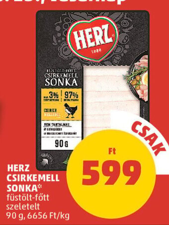 PENNY HERZ CSIRKEMELL SONKA 90 g ajánlat