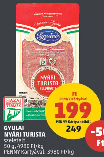 PENNY GYULAI NYÁRI TURISTA 50 g ajánlat