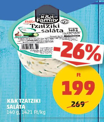 PENNY K&K TZATZIKI SALATA 140 g ajánlat