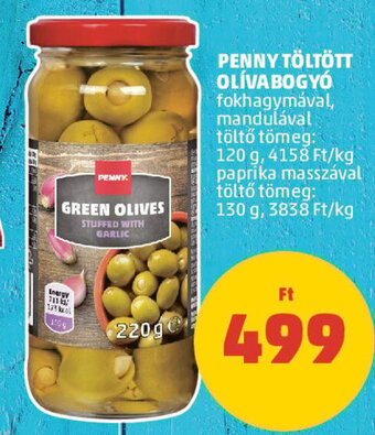 PENNY PENNY TÖLTÖTT OLÍVABOGYÓ 120 / 130 g ajánlat
