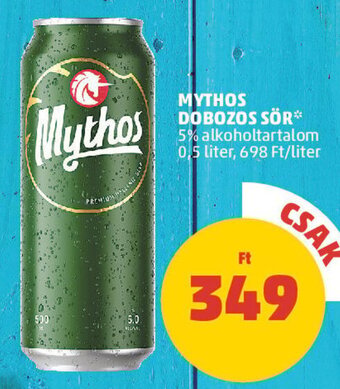 PENNY MYTHOS DOBOZOS SÖR 0,5 l ajánlat