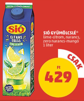 PENNY SIÓ GYÜMÖLCSLÉ 1 l ajánlat