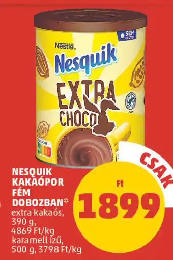 PENNY NESQUIK KAKAÓPOR FÉM DOBOZBAN 390 / 500 g ajánlat