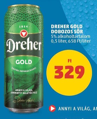 PENNY DREHER GOLD DOBOZOS SÖR 0,5 l ajánlat