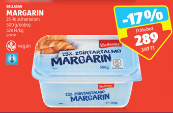 ALDI BELLASAN MARGARIN 500 g ajánlat